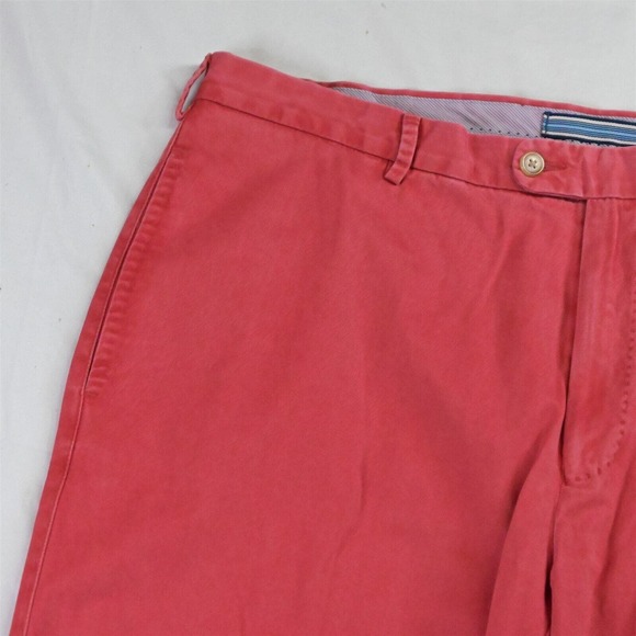 Peter Millar 38 x‎ 9" Red MC00B31 Winston Washed Twill Chino Shorts - Picture 2 of 5